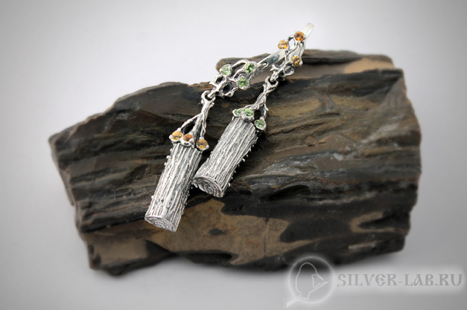 Серьги «Купальская ночь»