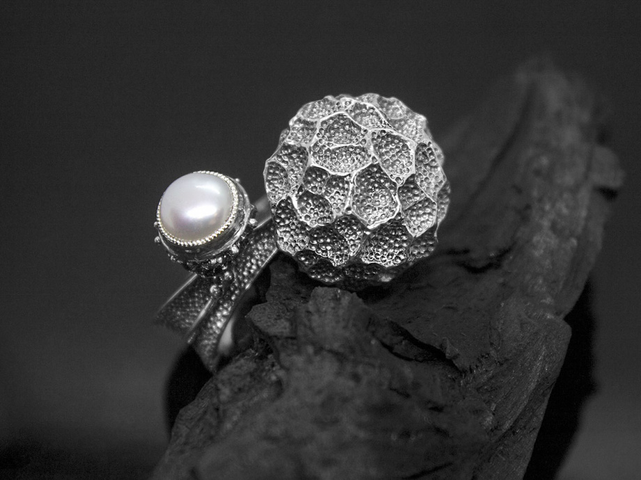 Серебряное кольцо «Fungus»
