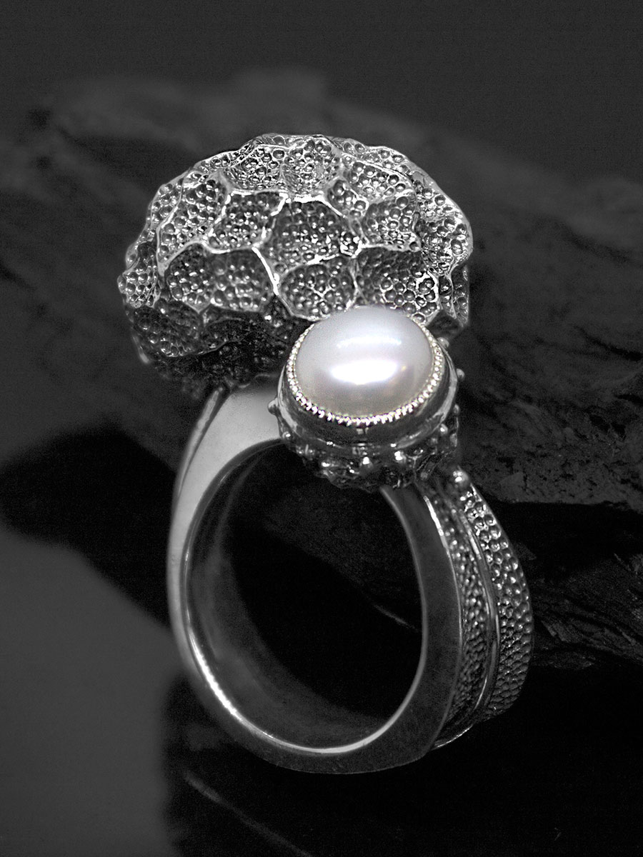 Серебряное кольцо «Fungus»